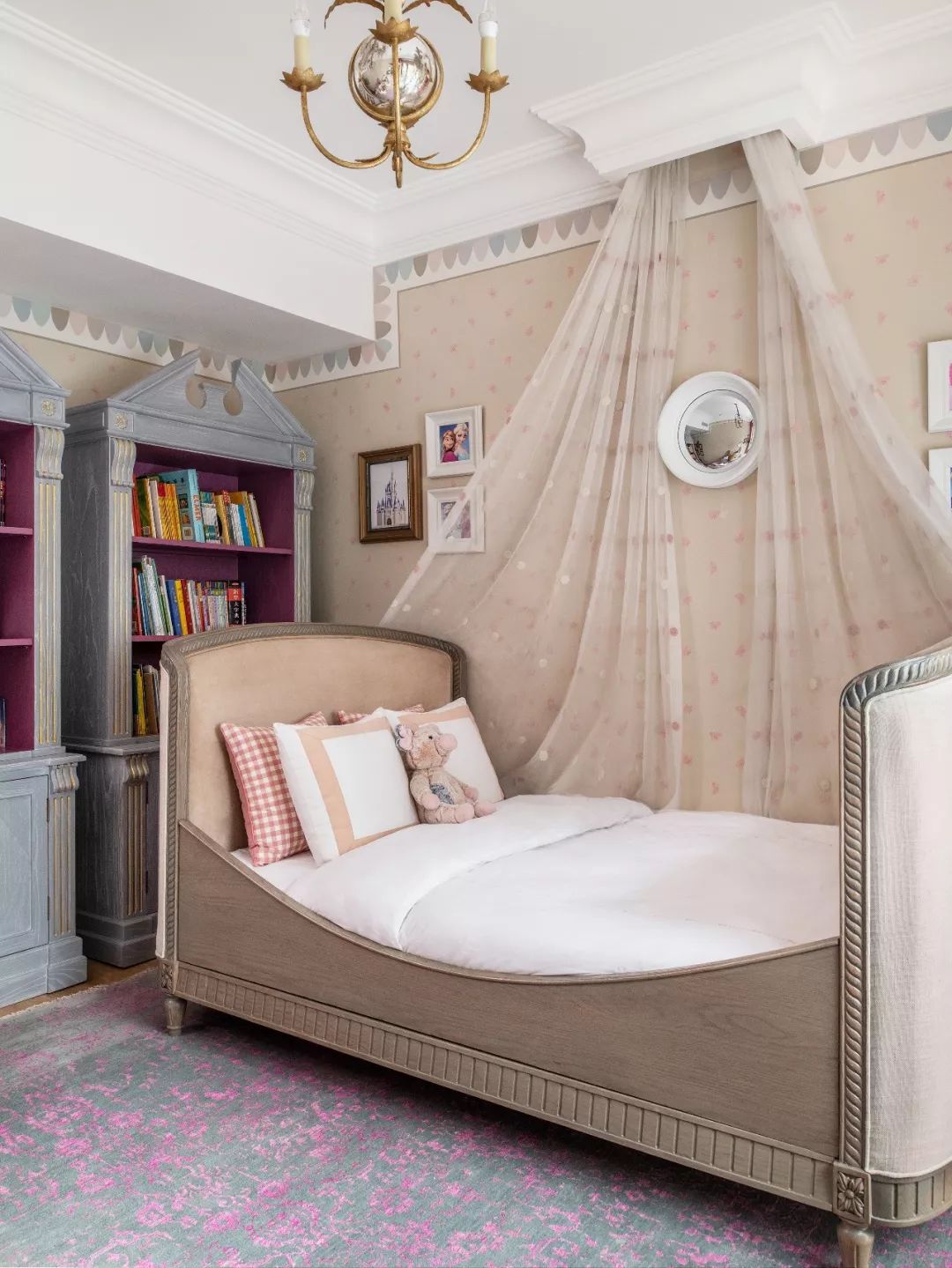 法式輕奢風格{家裝設計別墅裝修效果圖-兒童房 法式輕奢風格{家裝設計別墅裝修效果圖-兒童房