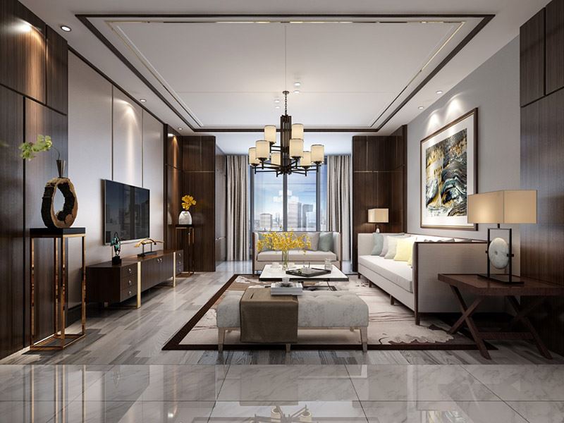 河源市河源萬(wàn)達(dá)越祥灣現(xiàn)代簡(jiǎn)約風(fēng)格三居室裝修案例