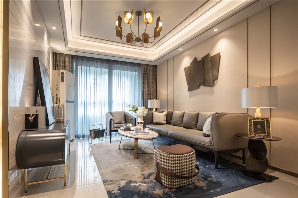 韶關(guān)市森泰奧林匹克花園現(xiàn)代簡約風格三居室裝修案例