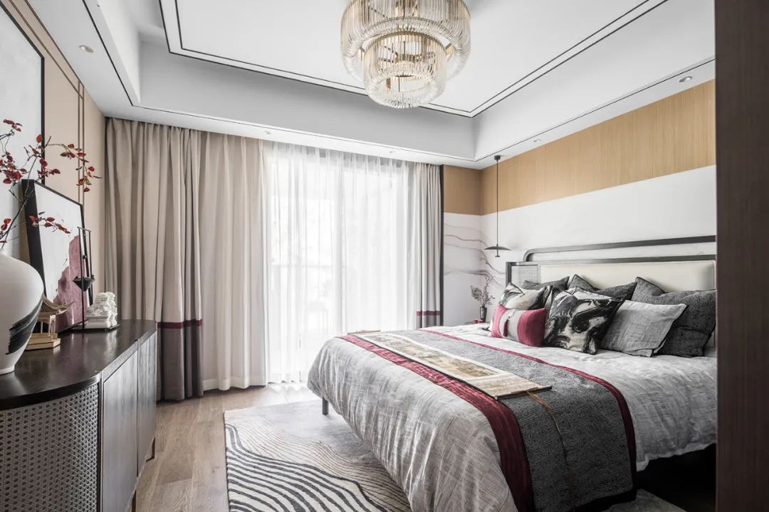 新中式風(fēng)格室內(nèi)設(shè)計(jì)家裝案例-客臥 新中式風(fēng)格室內(nèi)設(shè)計(jì)家裝案例-客臥