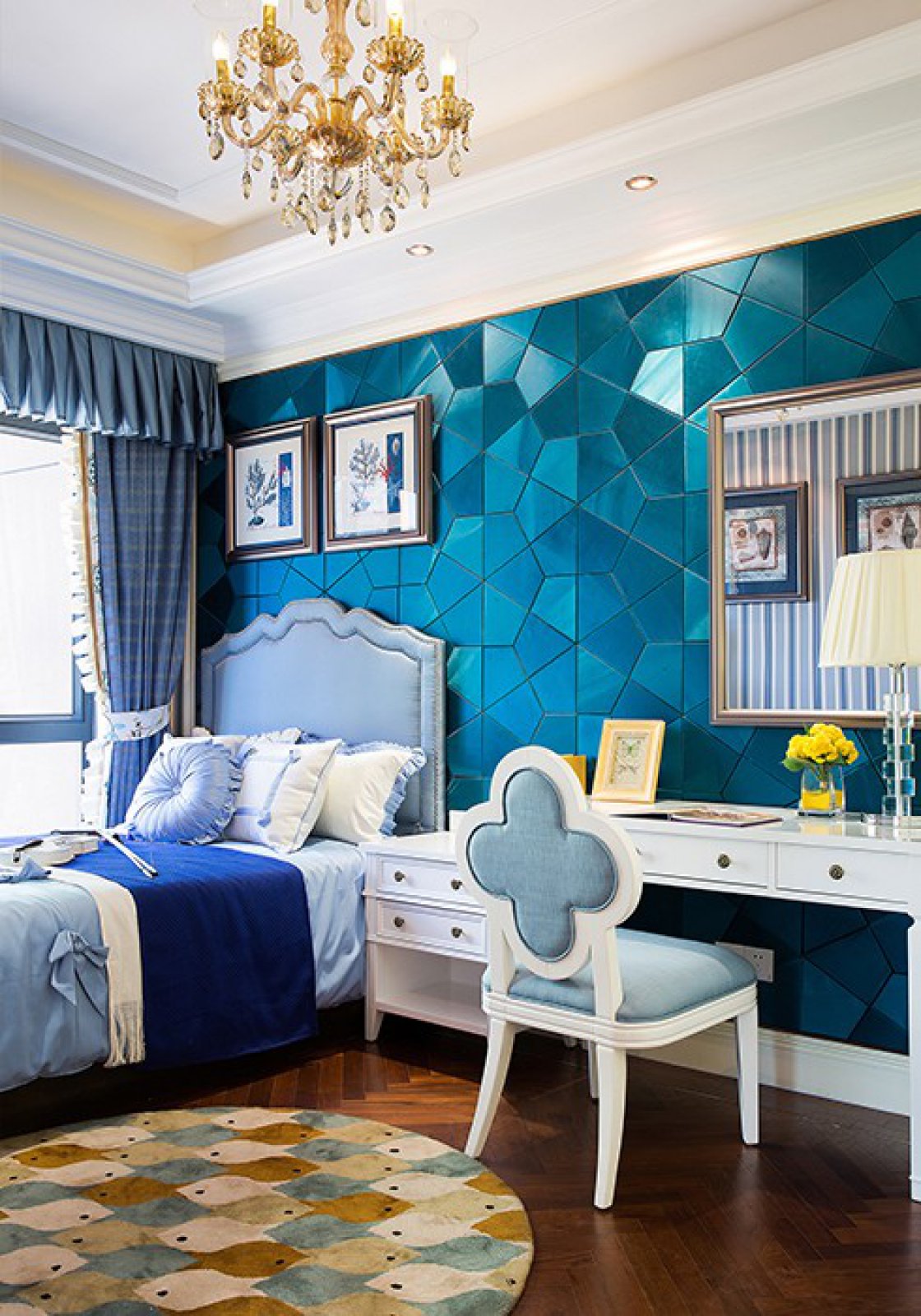 佛山裝修公司歐式田園風(fēng)格室內(nèi)裝修效果圖-次臥 佛山裝修公司歐式田園風(fēng)格室內(nèi)裝修效果圖-次臥