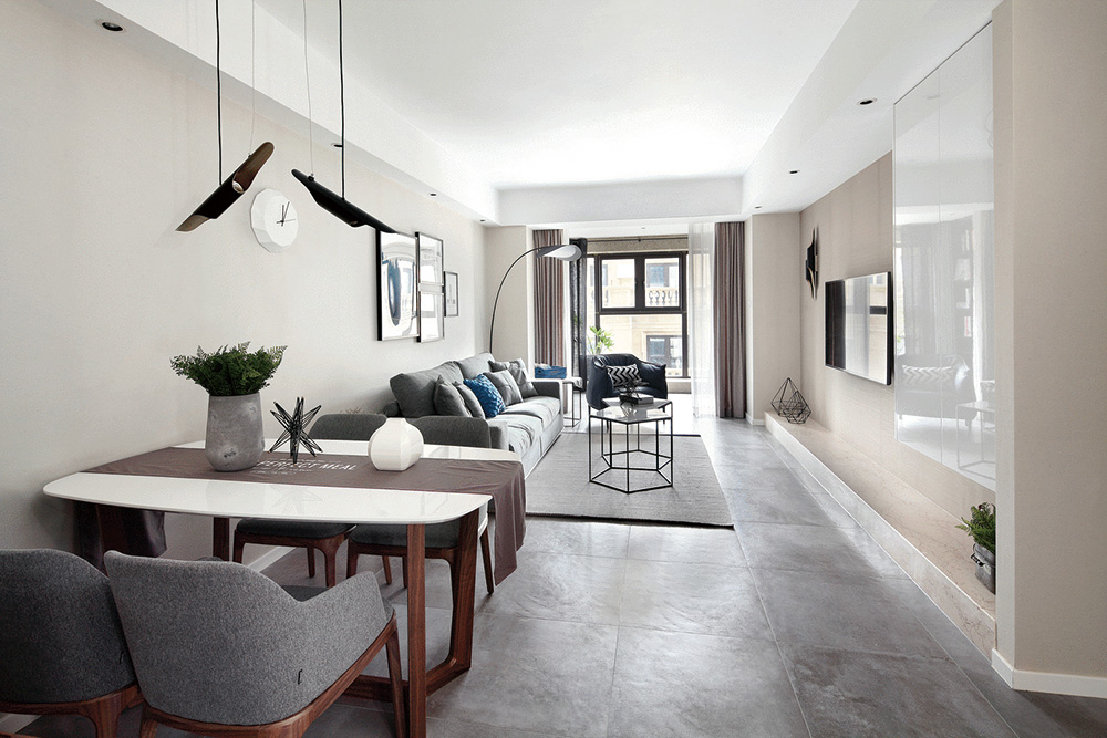 南寧保利領(lǐng)秀前城三居145平米北歐風(fēng)格室內(nèi)裝修案例-客餐廳 南寧保利領(lǐng)秀前城三居145平米北歐風(fēng)格室內(nèi)裝修案例-客餐廳