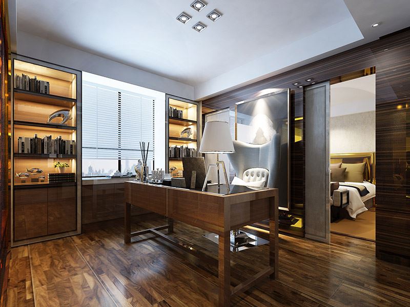 常州市龍湖香醍漫步別墅輕奢風格三居室裝修案例