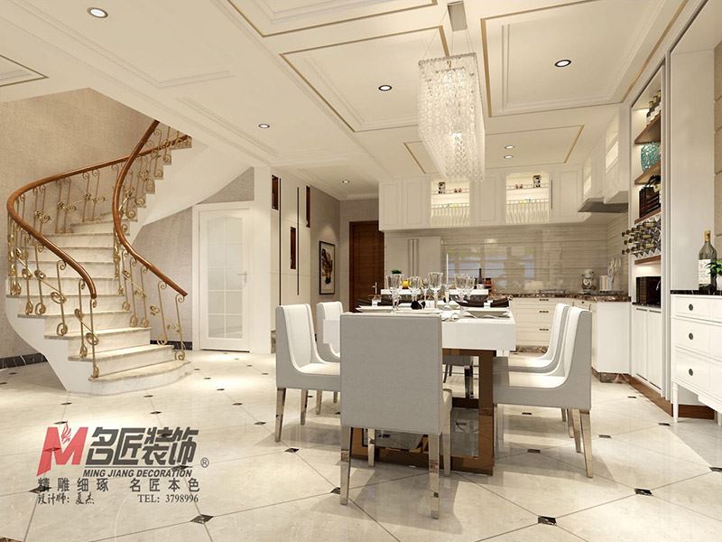 自貢市貢山壹號歐式風格別墅裝修案例