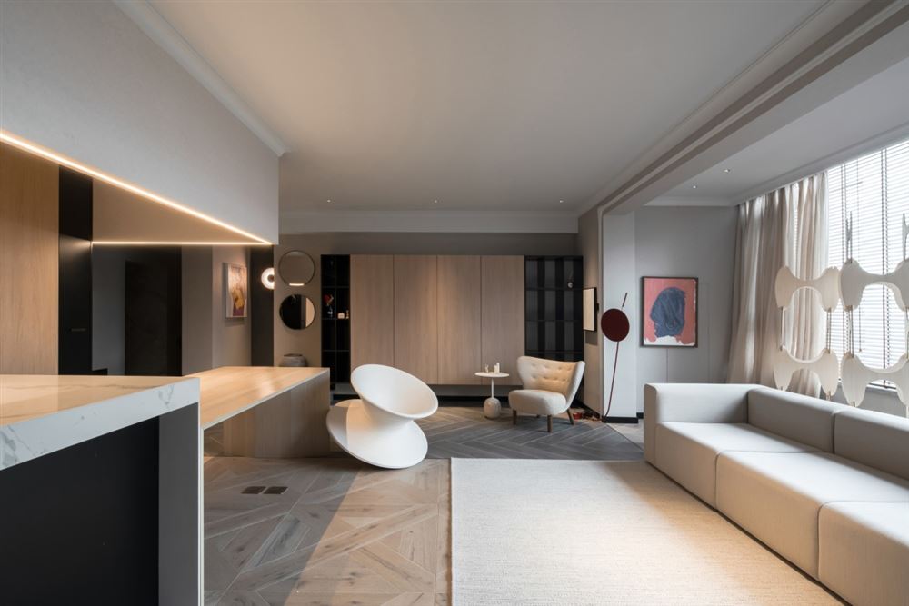 清遠市御花園北歐風格三居室裝修案例