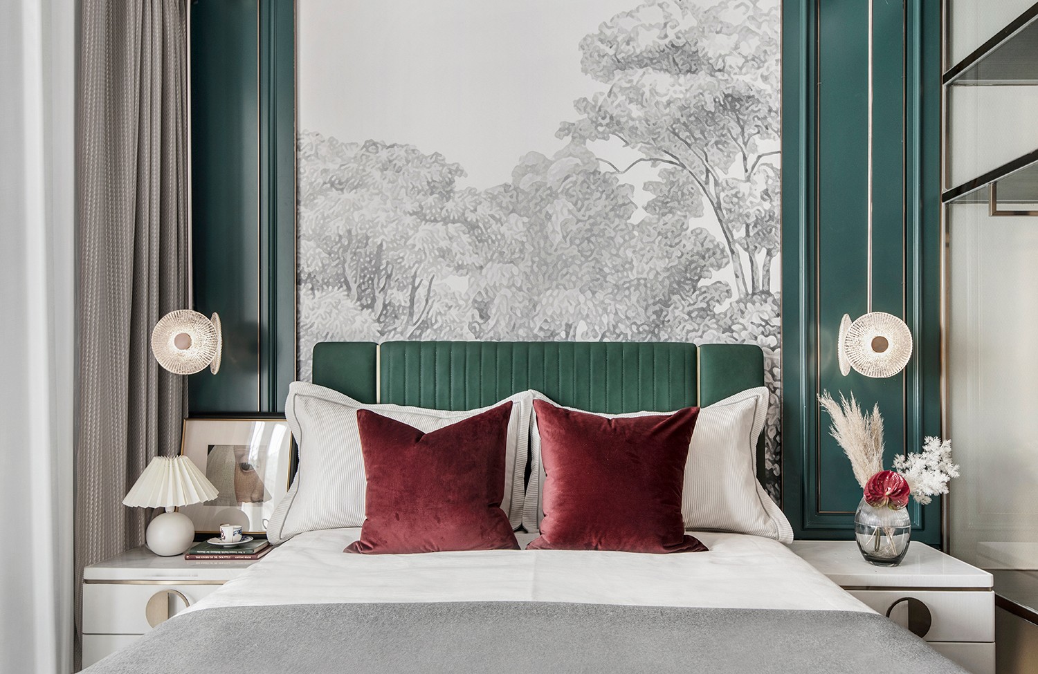 莫蘭迪輕奢風(fēng)格室內(nèi)設(shè)計家裝案例-臥室 莫蘭迪輕奢風(fēng)格室內(nèi)設(shè)計家裝案例-臥室