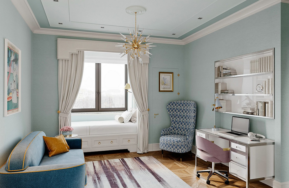 田園輕奢風(fēng)格室內(nèi)裝修效果圖-碧桂園新仕界四居180平米-次臥 田園輕奢風(fēng)格室內(nèi)裝修效果圖-碧桂園新仕界四居180平米-次臥