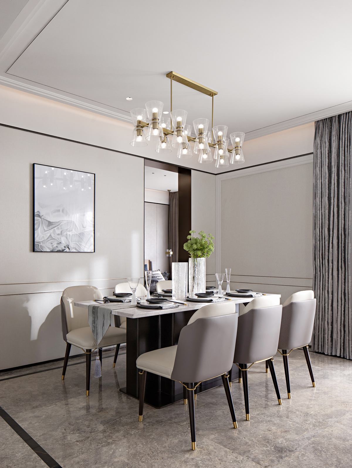 新中式風(fēng)格室內(nèi)設(shè)計(jì)家裝案例-餐廳 新中式風(fēng)格室內(nèi)設(shè)計(jì)家裝案例-餐廳