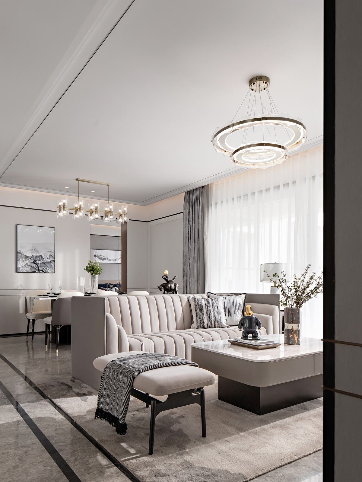 新中式風(fēng)格室內(nèi)設(shè)計(jì)家裝案例-客廳 新中式風(fēng)格室內(nèi)設(shè)計(jì)家裝案例-客廳