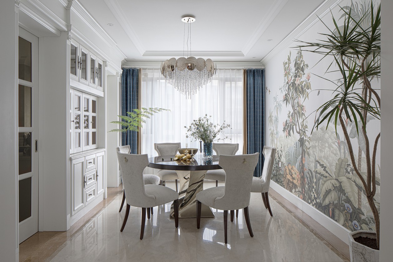 現(xiàn)代輕奢風(fēng)格家裝設(shè)計(jì)室內(nèi)裝修效果圖-餐廳 現(xiàn)代輕奢風(fēng)格家裝設(shè)計(jì)室內(nèi)裝修效果圖-餐廳