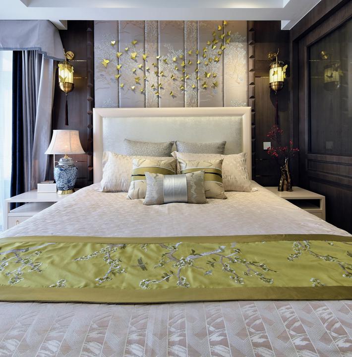 新中式風(fēng)格家裝設(shè)計室內(nèi)裝修效果圖-臥室 新中式風(fēng)格家裝設(shè)計室內(nèi)裝修效果圖-臥室