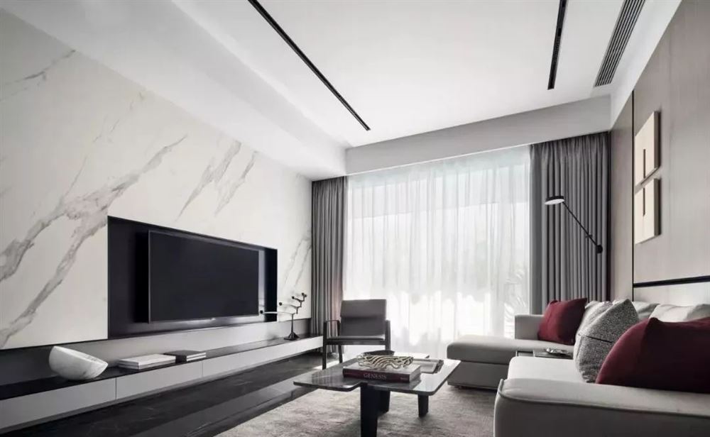 韶關(guān)市森泰奧林匹克花園現(xiàn)代簡約風格三居室裝修案例