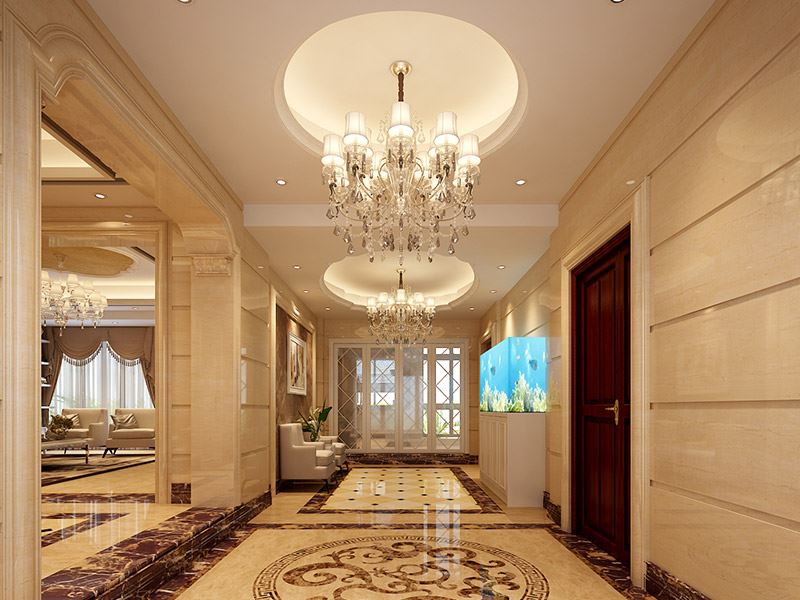 佛山市廣佛新世界花園洋房輕奢風(fēng)格四居室裝修案例