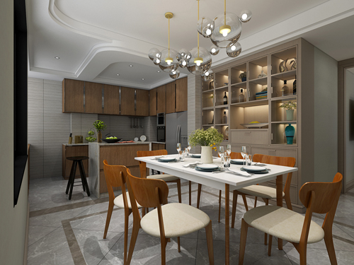 茂名市筑路·新湖灣歐式風格二居室裝修案例