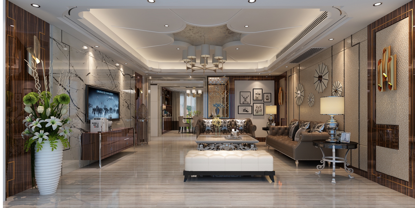 德陽市城東壹號歐式風(fēng)格五居室裝修案例