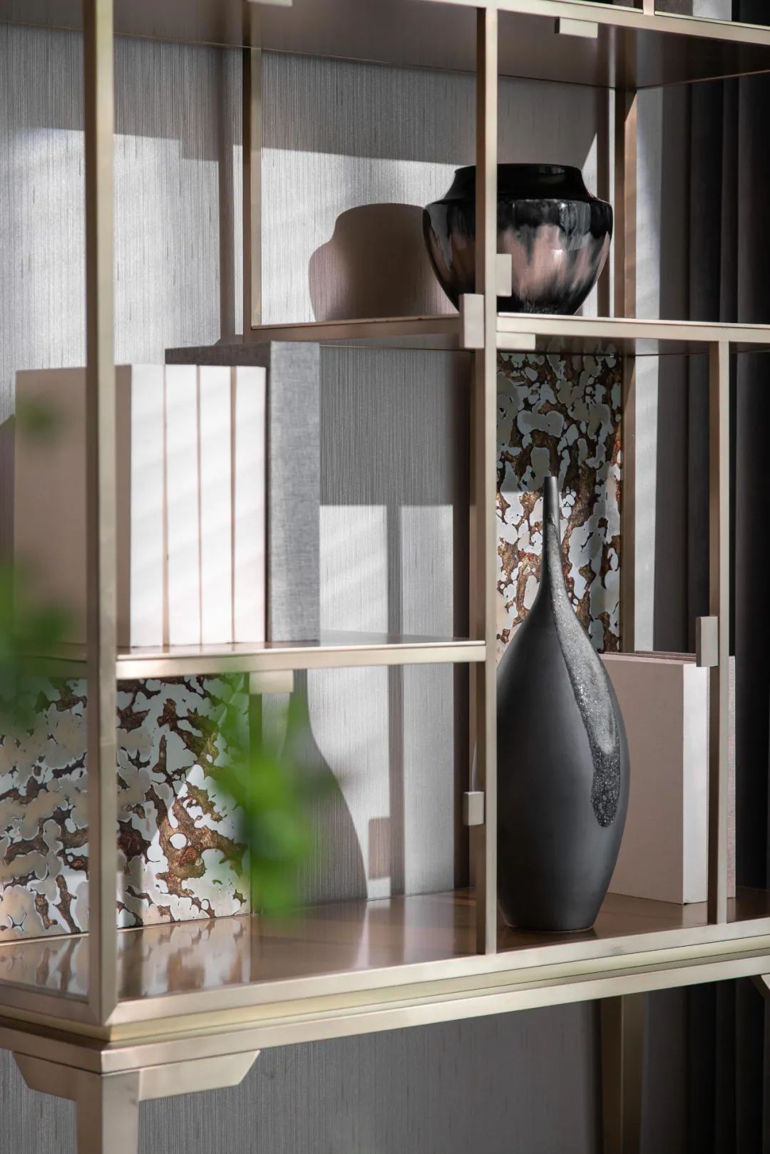 新中式風格室內設計家裝案例-置物架 新中式風格室內設計家裝案例-置物架