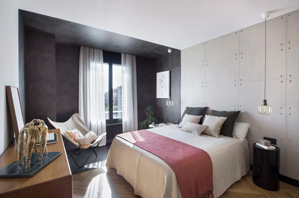 簡(jiǎn)約高級(jí)灰風(fēng)格室內(nèi)設(shè)計(jì)家裝案例-主臥 簡(jiǎn)約高級(jí)灰風(fēng)格室內(nèi)設(shè)計(jì)家裝案例-主臥