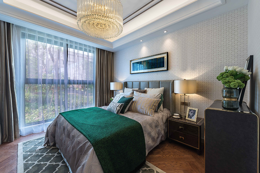 南寧龍光玖瓏湖三居136平米歐式風(fēng)格室內(nèi)裝修案例-次臥 南寧龍光玖瓏湖三居136平米歐式風(fēng)格室內(nèi)裝修案例-次臥