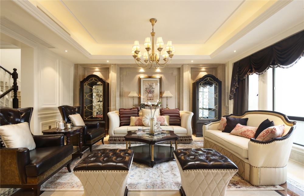 江門市御郡花園歐式風(fēng)格別墅裝修案例