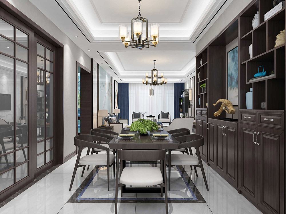 河源市潤豐天虹花園現(xiàn)代簡約風格三居室裝修案例