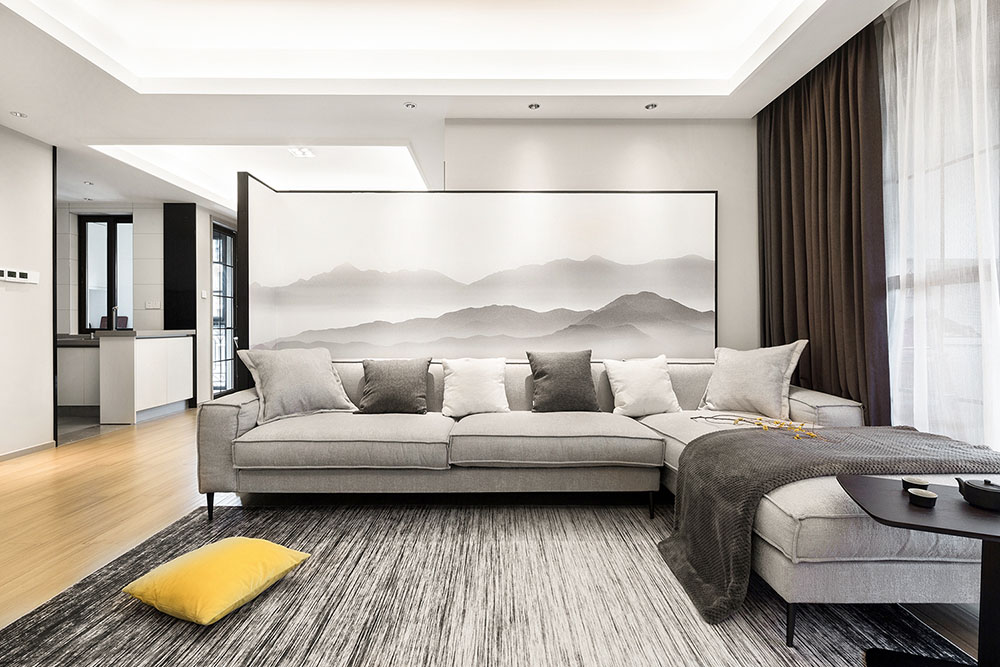 簡約中式風格室內(nèi)家裝案例效果圖-客廳 簡約中式風格室內(nèi)家裝案例效果圖-客廳