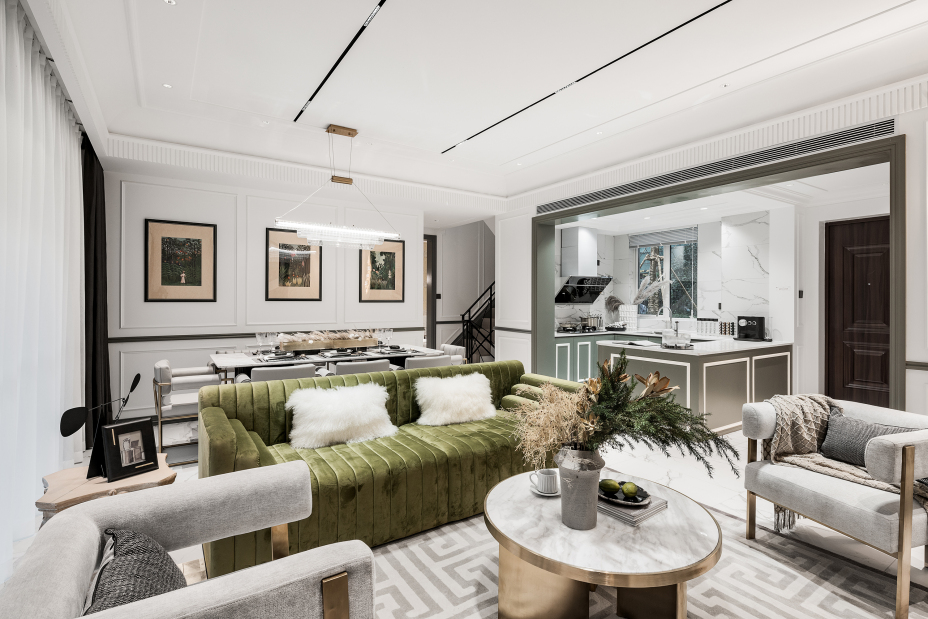 歐式輕奢風(fēng)格家裝設(shè)計(jì)室內(nèi)裝修效果圖-客廳 歐式輕奢風(fēng)格家裝設(shè)計(jì)室內(nèi)裝修效果圖-客廳