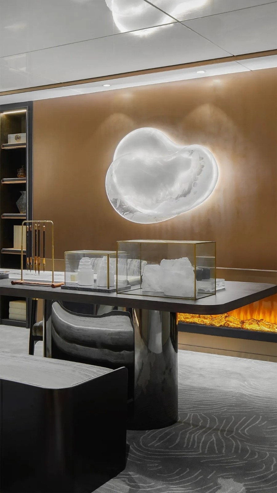 現(xiàn)代簡(jiǎn)約風(fēng)格別墅室內(nèi)設(shè)計(jì)家裝案例-書(shū)房 現(xiàn)代簡(jiǎn)約風(fēng)格別墅室內(nèi)設(shè)計(jì)家裝案例-書(shū)房