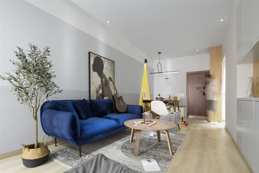 佛山市建投綠地璀璨天城北歐風(fēng)格二居室裝修案例