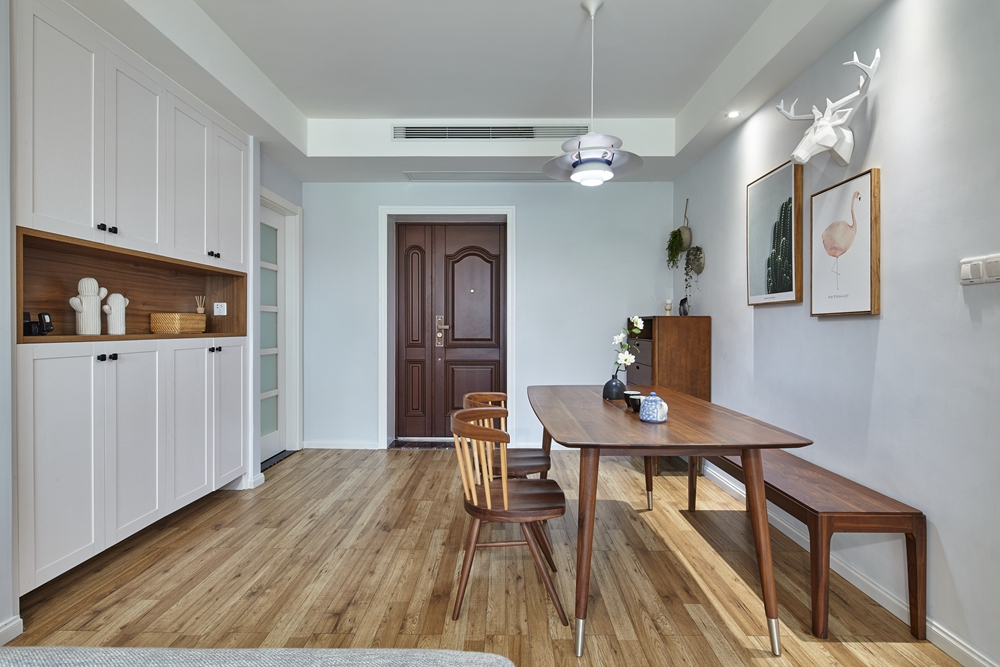 北歐原木風(fēng)格家裝設(shè)計室內(nèi)裝修效果圖-餐廳 北歐原木風(fēng)格家裝設(shè)計室內(nèi)裝修效果圖-餐廳