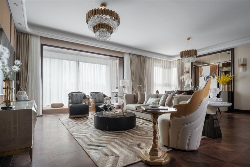 江門市瓏城半山現(xiàn)代簡約風(fēng)格四居室裝修案例