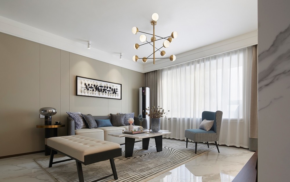 港式現(xiàn)代風(fēng)格室內(nèi)家裝案例效果圖-客廳 港式現(xiàn)代風(fēng)格室內(nèi)家裝案例效果圖-客廳