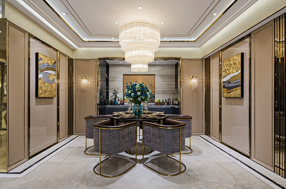 南寧鳳嶺佳園三居135平米歐式風(fēng)格室內(nèi)裝修案例-餐廳 南寧鳳嶺佳園三居135平米歐式風(fēng)格室內(nèi)裝修案例-餐廳