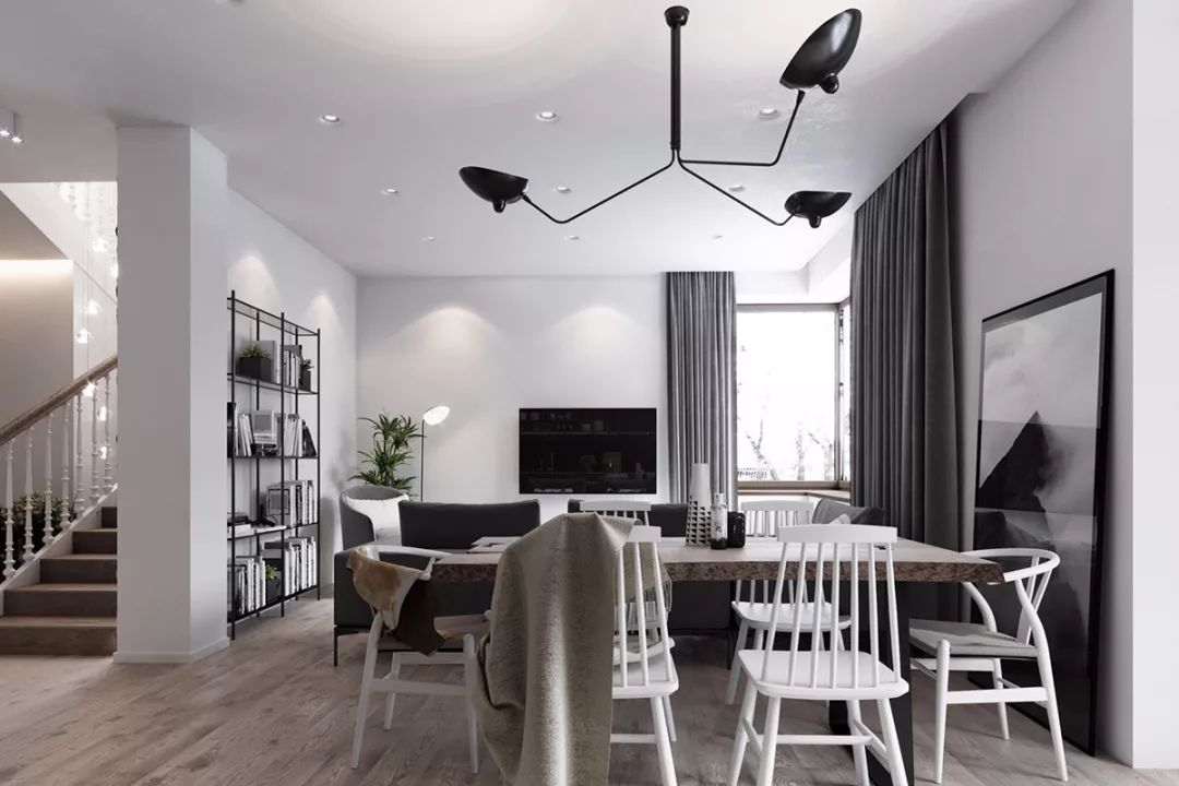 佛山裝修公司現(xiàn)代極簡(jiǎn)風(fēng)格復(fù)式裝修效果圖-餐廳 佛山裝修公司現(xiàn)代極簡(jiǎn)風(fēng)格復(fù)式裝修效果圖-餐廳