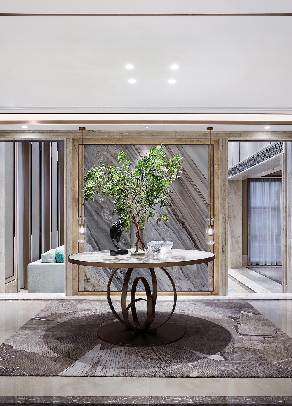 新中式風(fēng)格家裝設(shè)計(jì)別墅裝修效果圖-別墅走廊裝飾擺設(shè) 新中式風(fēng)格家裝設(shè)計(jì)別墅裝修效果圖-別墅走廊裝飾擺設(shè)