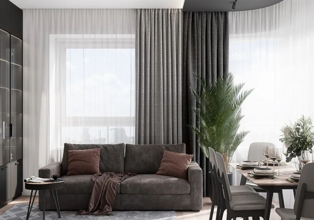 廣州市越秀濱海新城輕奢風格三居室裝修案例