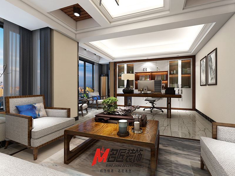 揭陽市博和城現(xiàn)代風(fēng)格辦公空間裝修案例