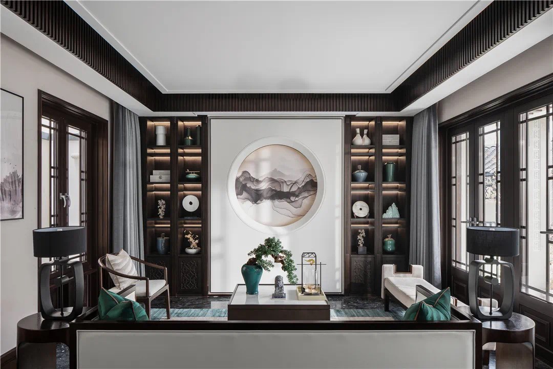 新中式風(fēng)格室內(nèi)設(shè)計家裝案例-客廳 新中式風(fēng)格室內(nèi)設(shè)計家裝案例-客廳