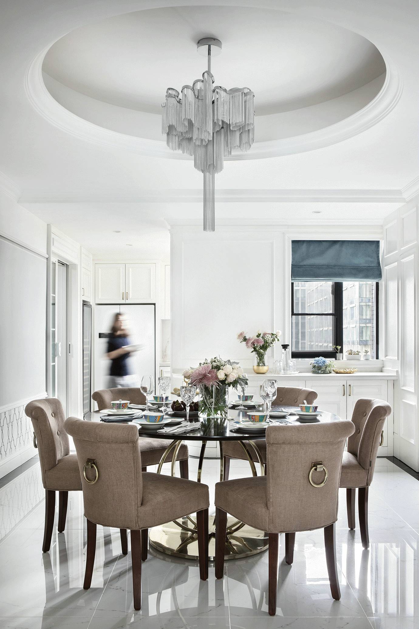 簡歐輕奢風(fēng)格家裝設(shè)計(jì)室內(nèi)裝修效果圖-餐廳 簡歐輕奢風(fēng)格家裝設(shè)計(jì)室內(nèi)裝修效果圖-餐廳