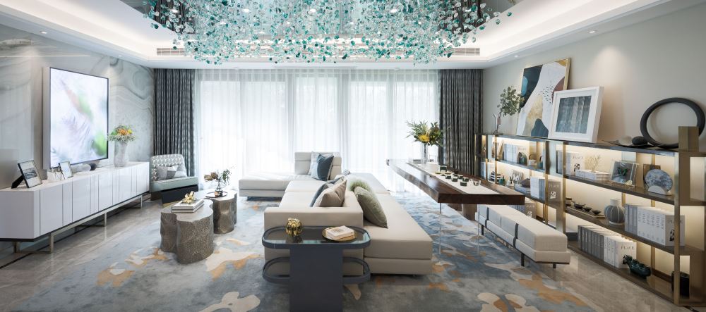 佛山市碧桂園智慧慢城輕奢風(fēng)格四居室裝修案例