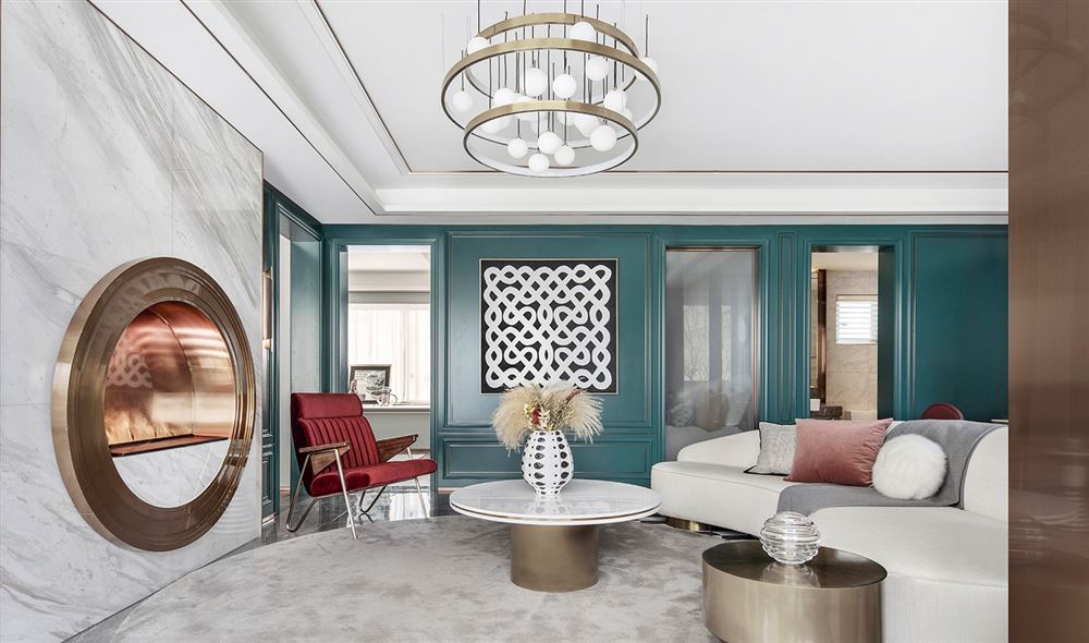 佛山市龍光&middot;天瀛輕奢風(fēng)格三居室裝修案例