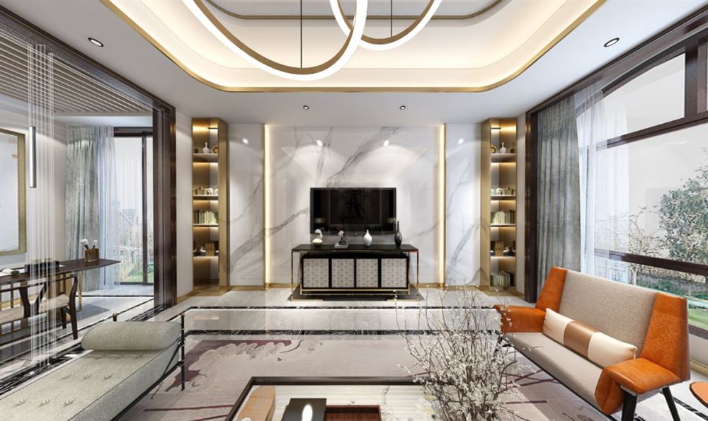 廣州市御華園歐式風格三居室裝修案例