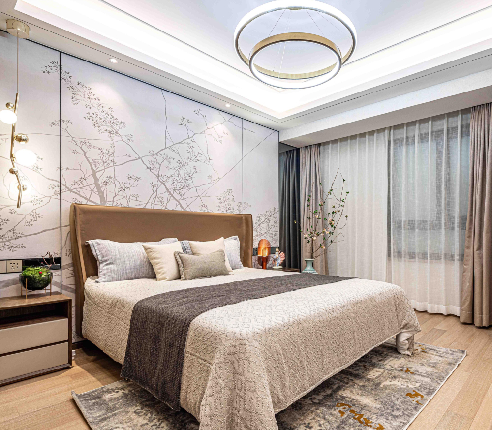 新中式風(fēng)格室內(nèi)設(shè)計(jì)家裝案例-臥室 新中式風(fēng)格室內(nèi)設(shè)計(jì)家裝案例-臥室