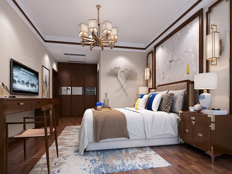 河源市銘成·華瑞美苑新中式風格復式裝修案例