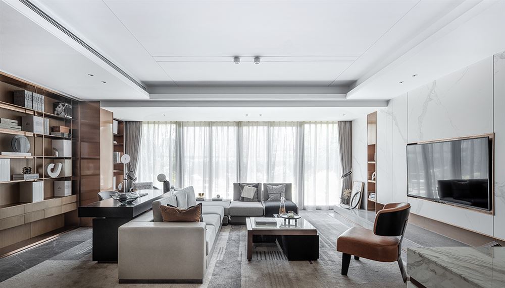 佛山市君御海城現(xiàn)代簡約風格三居室裝修案例