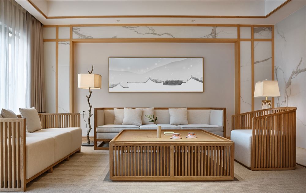 佛山市海倫堡菁華府新中式風(fēng)格別墅裝修案例