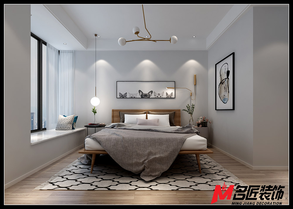景都佳苑二居105平米北歐風(fēng)格裝修案例-臥室 景都佳苑二居105平米北歐風(fēng)格裝修案例-臥室