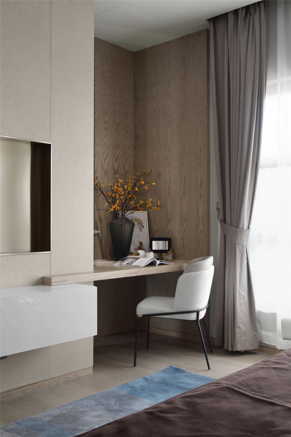 現(xiàn)代簡約風格室內(nèi)家裝案例效果圖-臥室梳妝臺 現(xiàn)代簡約風格室內(nèi)家裝案例效果圖-臥室梳妝臺