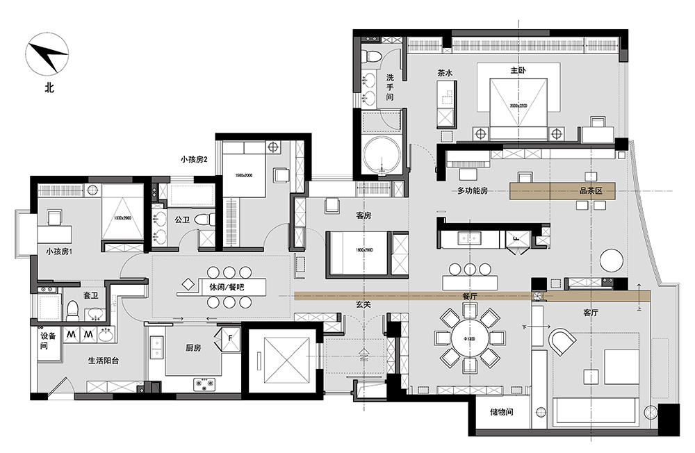 新中式風(fēng)格室內(nèi)裝修設(shè)計(jì)效果圖-雅頌流花君庭平層-室內(nèi)裝修設(shè)計(jì)平米圖 新中式風(fēng)格室內(nèi)裝修設(shè)計(jì)效果圖-雅頌流花君庭平層-室內(nèi)裝修設(shè)計(jì)平米圖