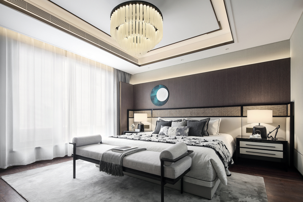 新中式風(fēng)格室內(nèi)設(shè)計(jì)家裝案例-主臥 新中式風(fēng)格室內(nèi)設(shè)計(jì)家裝案例-主臥