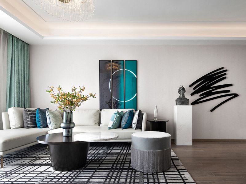 河源市潤豐·天虹花園現(xiàn)代簡約風格三居室裝修案例